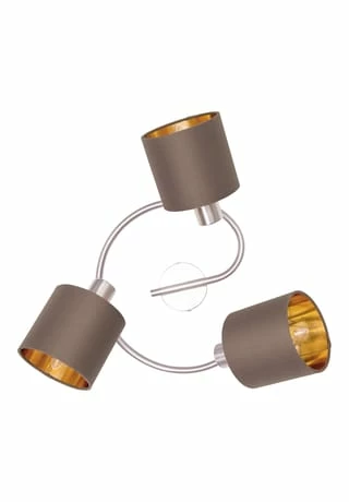 Näve Leuchten 3er Wand-/Deckenrondell/Spot "Maron" Braun 12 Näve Leuchten 3er Wand-/Deckenrondell/Spot "Maron" Braun – Bild 10