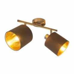 Näve Leuchten 2er Wand-/Deckenleuchte/Spot "Maron" Braun -Innenbeleuchtung, Wein- und Süßwarengeschäfte unnamed file 1022