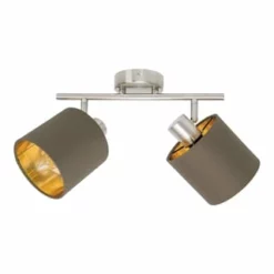 Näve Leuchten 2er Wand-/Deckenleuchte/Spot "Maron" Braun -Innenbeleuchtung, Wein- und Süßwarengeschäfte unnamed file 1023