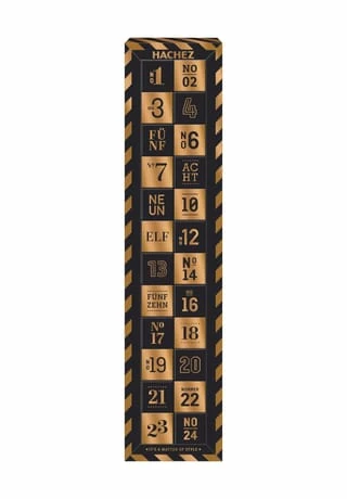 HACHEZ Adventskalender "Pralinenwürfel", Schwarz, 250g 250g 3 HACHEZ Adventskalender "Pralinenwürfel", Schwarz, 250g 250g