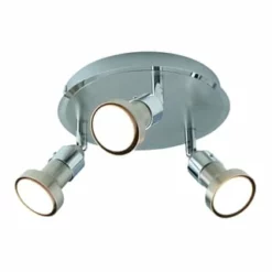 Näve Leuchten 3er LED Wand- Und Deckenspot "Motril" Chrome