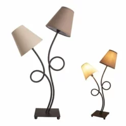 Näve Leuchten Tischleuchte, 2 Flg."Boho" Braun -Innenbeleuchtung, Wein- und Süßwarengeschäfte unnamed file 165