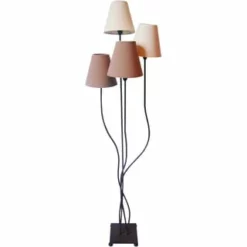 Näve Leuchten Stehleuchte 4 Flg. "Boho" Beige