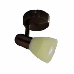 Näve Leuchten 1er LED Wand-u. Deckenspot "Mestre" Braun