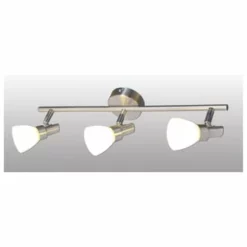 Näve Leuchten 3er LED Wand-u. Deckenspot "Feltre" L:47,5cm Stahl-blank -Innenbeleuchtung, Wein- und Süßwarengeschäfte unnamed file 228