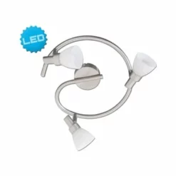 Näve Leuchten 3er LED Wand-u. Deckenspot "Feltre" D:28cm Stahl-blank -Innenbeleuchtung, Wein- und Süßwarengeschäfte unnamed file 237