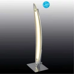 Näve Leuchten LED Tischleuchte "Surf" H:43cm Chrome
