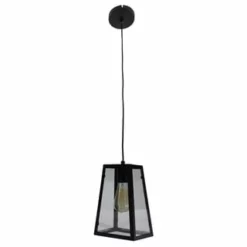 Näve Leuchten Metall Pendelleuchte "Alex" Schwarz