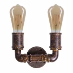 Näve Leuchten Metall Wandleuchte "Vantaa" Braun