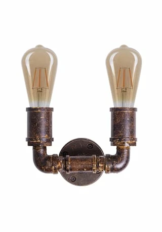 Näve Leuchten Metall Wandleuchte "Vantaa" Braun 3 Näve Leuchten Metall Wandleuchte "Vantaa" Braun