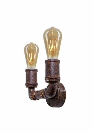 Näve Leuchten Metall Wandleuchte "Vantaa" Braun 7 Näve Leuchten Metall Wandleuchte "Vantaa" Braun – Bild 5