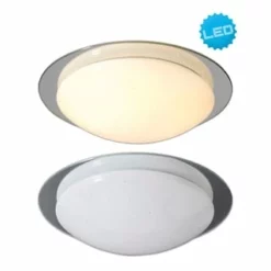 Näve Leuchten LED Deckenleuchte "Palma" D:30cm Chrome -Innenbeleuchtung, Wein- und Süßwarengeschäfte unnamed file 333