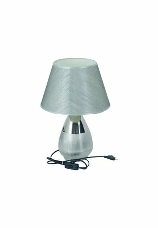 Näve Leuchten Metall-Tischleuchte "Grado" H: 44cm Silber 5 Näve Leuchten Metall-Tischleuchte "Grado" H: 44cm Silber – Bild 3