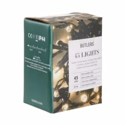 BUTLERS® 45 LIGHTS LED Outdoor Lichterkette 45 Lichter Schwarz -Innenbeleuchtung, Wein- und Süßwarengeschäfte unnamed file 46