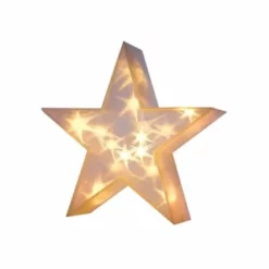 PURE DAY LED-Deko-Objekt, Groß 3D-Stern Weiß