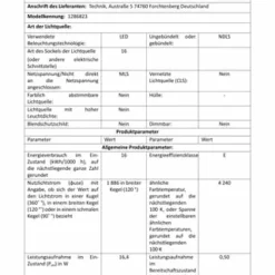 Näve Leuchten LED Deckenleuchte "Garda" D:28cm Weiß -Innenbeleuchtung, Wein- und Süßwarengeschäfte unnamed file 513