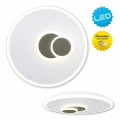 Näve Leuchten LED Wand- U. Deckenleuchte "Aarhus" D: 47cm Weiß -Innenbeleuchtung, Wein- und Süßwarengeschäfte unnamed file 710