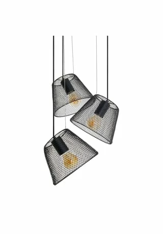 Näve Leuchten Pendelleuchte "Korie" 3er D: 20cm Schwarz 6 Näve Leuchten Pendelleuchte "Korie" 3er D: 20cm Schwarz – Bild 4