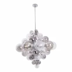 Näve Leuchten Pendelleuchte "Sphere" D: 75cm Anthrazit