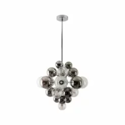 Näve Leuchten Pendelleuchte "Sphere" D: 48cm Anthrazit