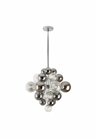 Näve Leuchten Pendelleuchte "Sphere" D: 48cm Anthrazit 6 Näve Leuchten Pendelleuchte "Sphere" D: 48cm Anthrazit – Bild 4