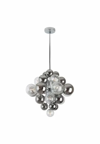 Näve Leuchten Pendelleuchte "Sphere" D: 48cm Anthrazit 8 Näve Leuchten Pendelleuchte "Sphere" D: 48cm Anthrazit – Bild 6