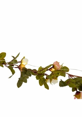 Näve Leuchten LED Lichterkette "Röschen" Mit Blüten/Blätter Bunt 7 Näve Leuchten LED Lichterkette "Röschen" Mit Blüten/Blätter Bunt – Bild 5