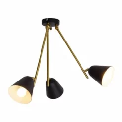 Näve Leuchten 3er-Deckenleuchte "Triton" Schwarz Schwarz -Innenbeleuchtung, Wein- und Süßwarengeschäfte unnamed file 929