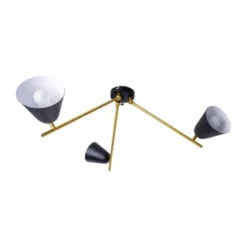 Näve Leuchten 3er-Deckenleuchte "Triton" Schwarz Schwarz -Innenbeleuchtung, Wein- und Süßwarengeschäfte unnamed file 937