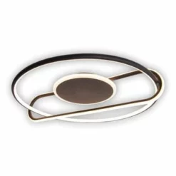 Näve Leuchten LED Deckenleuchte D: 54cm " Brendan " Schwarz -Innenbeleuchtung, Wein- und Süßwarengeschäfte unnamed file 954