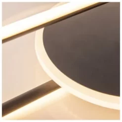 Näve Leuchten LED Deckenleuchte D: 54cm " Brendan " Schwarz -Innenbeleuchtung, Wein- und Süßwarengeschäfte unnamed file 958