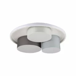 Näve Leuchten 3er-LED Deckenleuchte "Eppan" D: 56cm Grau Grau