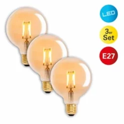 Näve Leuchten 3er-Set LED Leuchtmittel E27/4,1W "Dilly" -Innenbeleuchtung, Wein- und Süßwarengeschäfte unnamed file 974