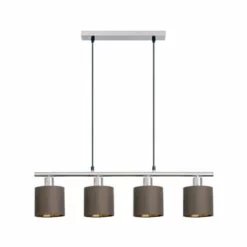 Näve Leuchten 4er Pendelleuchte "Maron" Braun