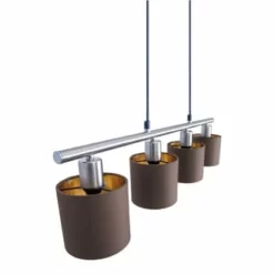 Näve Leuchten 4er Pendelleuchte "Maron" Braun -Innenbeleuchtung, Wein- und Süßwarengeschäfte unnamed file 991